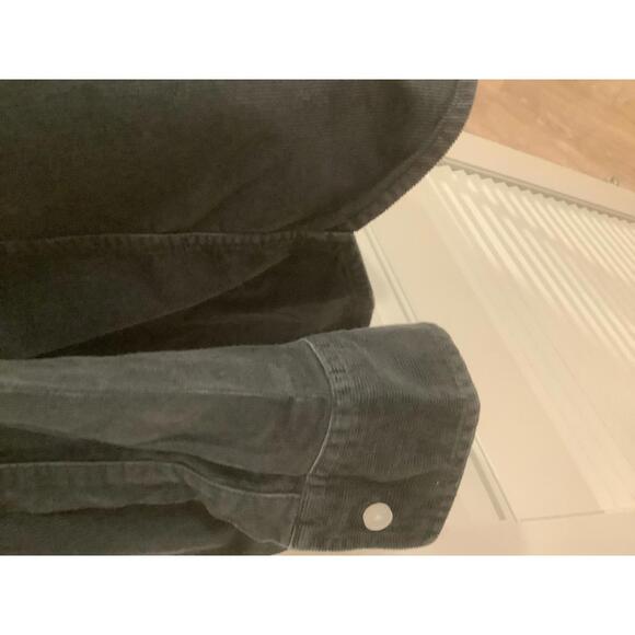 Everlane Classic Corduroy Men’s Button Up Shirt XL Graphite Grey Long Sleeve - Picture 3 of 6